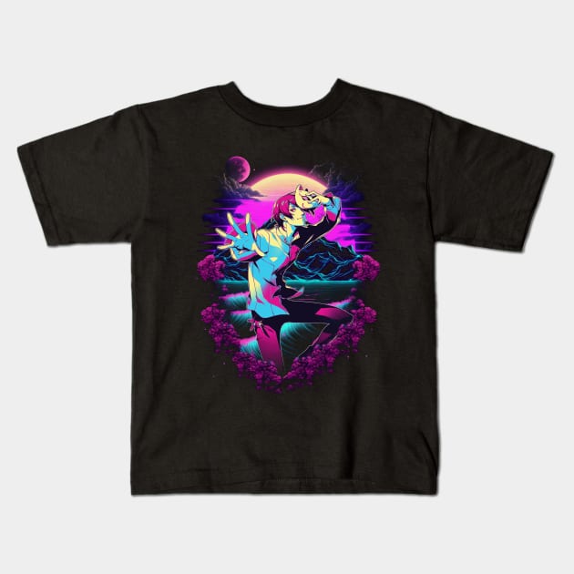 Personas 4's TV World Expedition Dive into Mystery with Our Designs Kids T-Shirt by Infinity Painting